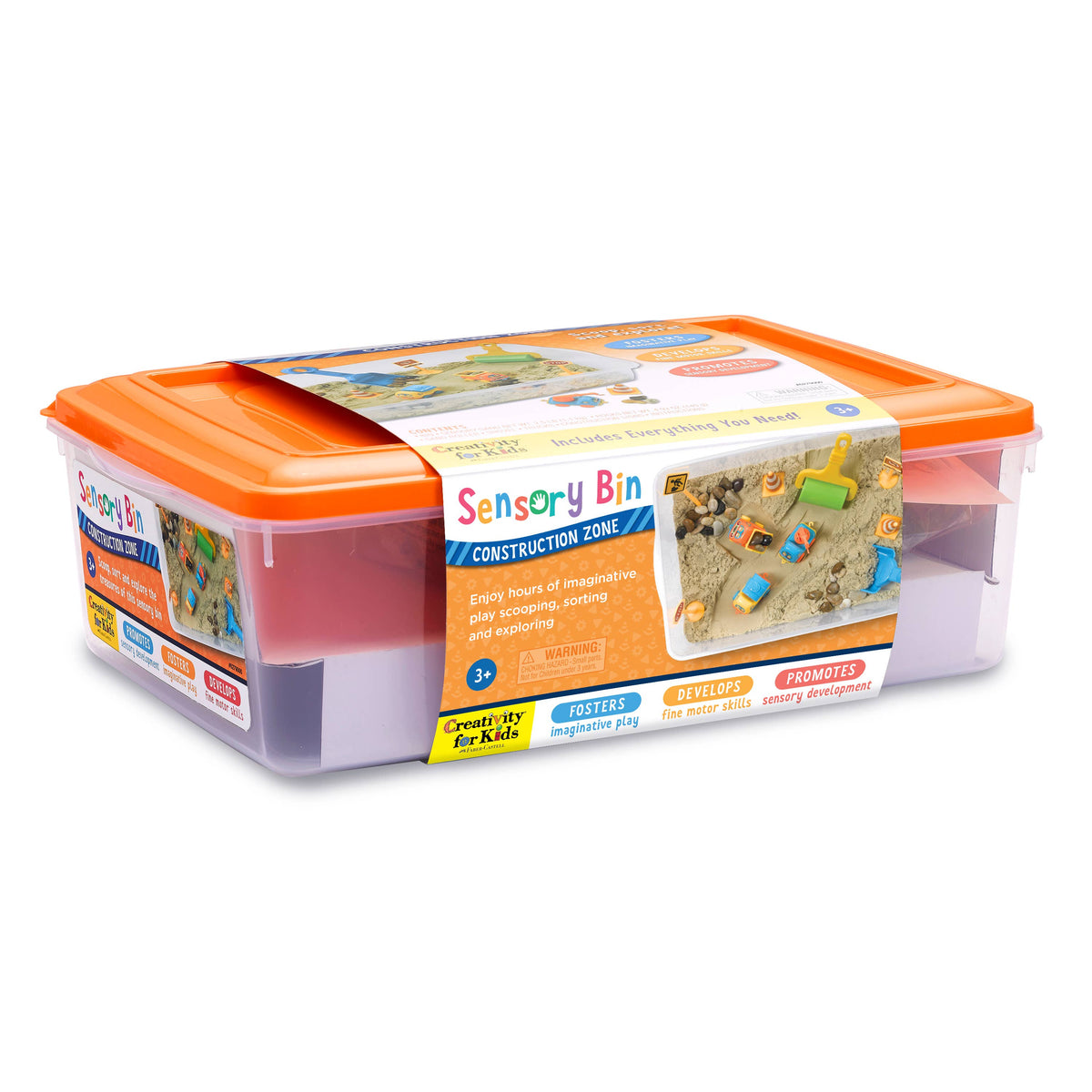 Faber-Castell Sensory Bin Construction Zone Activity Bin for Kids