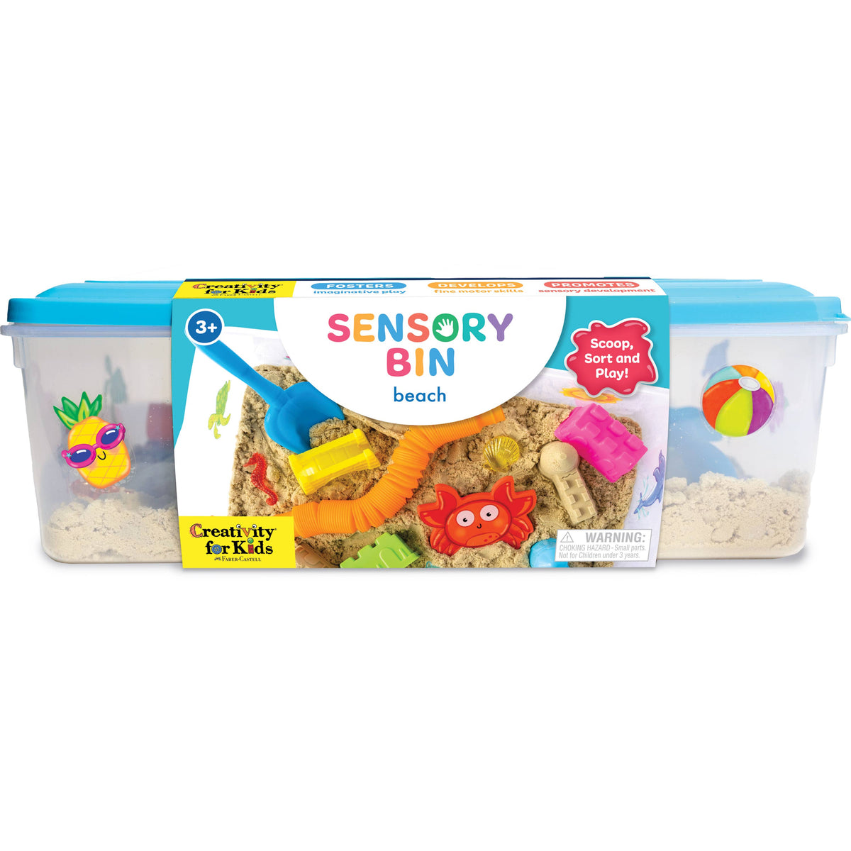 Faber-Castell Sensory Bin Beach Activity Bin for Kids