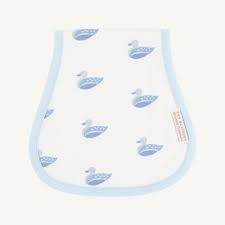 Beaufort Bonnet Oopsie Daisy Burp Cloth--Merrimack Quack Quacks/Buckhead Blue