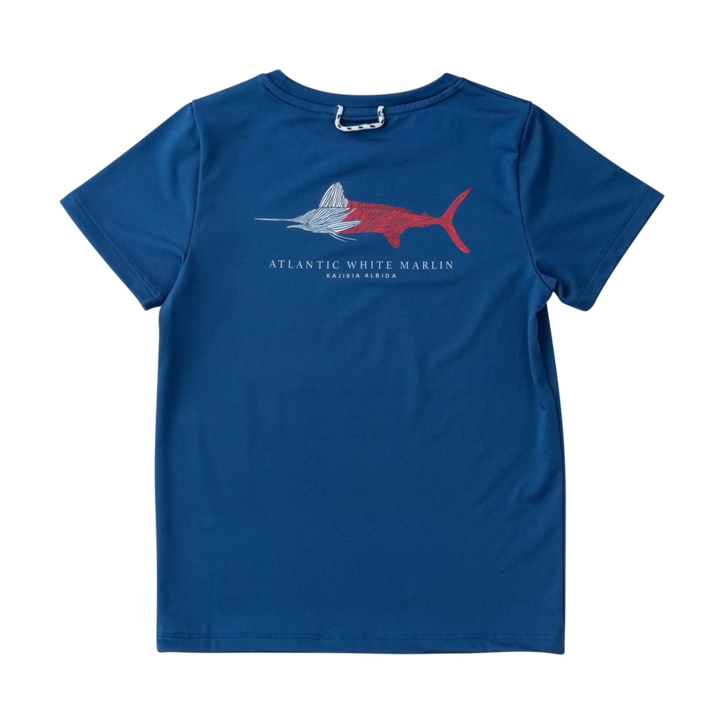 Prodoh Kids Pro Performance Short Sleeve T-Shirt--Navy Peony--Atlantic White Marlin