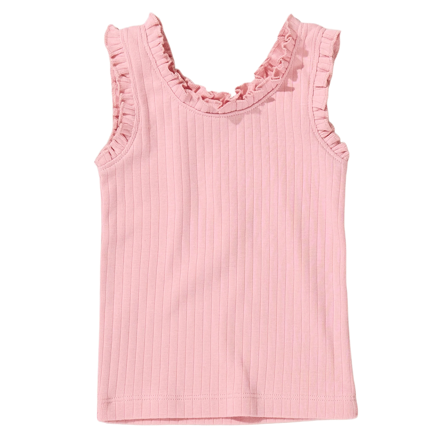 Coop by Pink Chicken joy ruffle rib tank - Pink