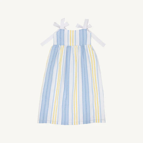 Beaufort Bonnet Macie Midi Dress--SoBro Seersucker/Worth Ave White
