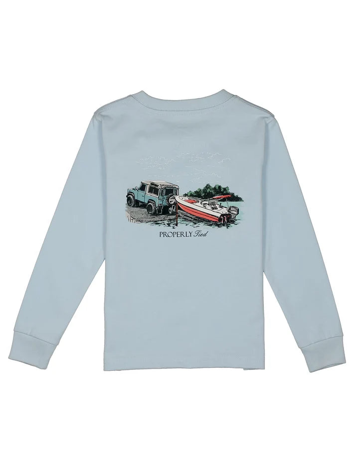 Properly Tied Baby Launch Long Sleeve Periwinkle