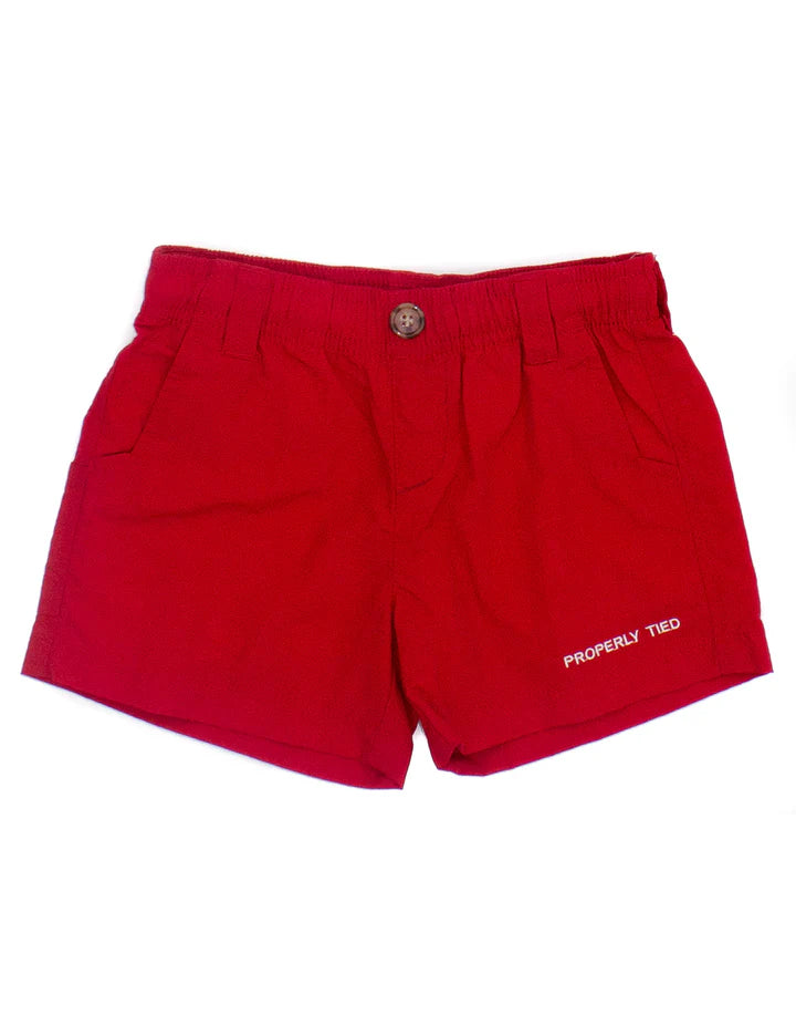 Properly Tied Baby Mallard Short--Red