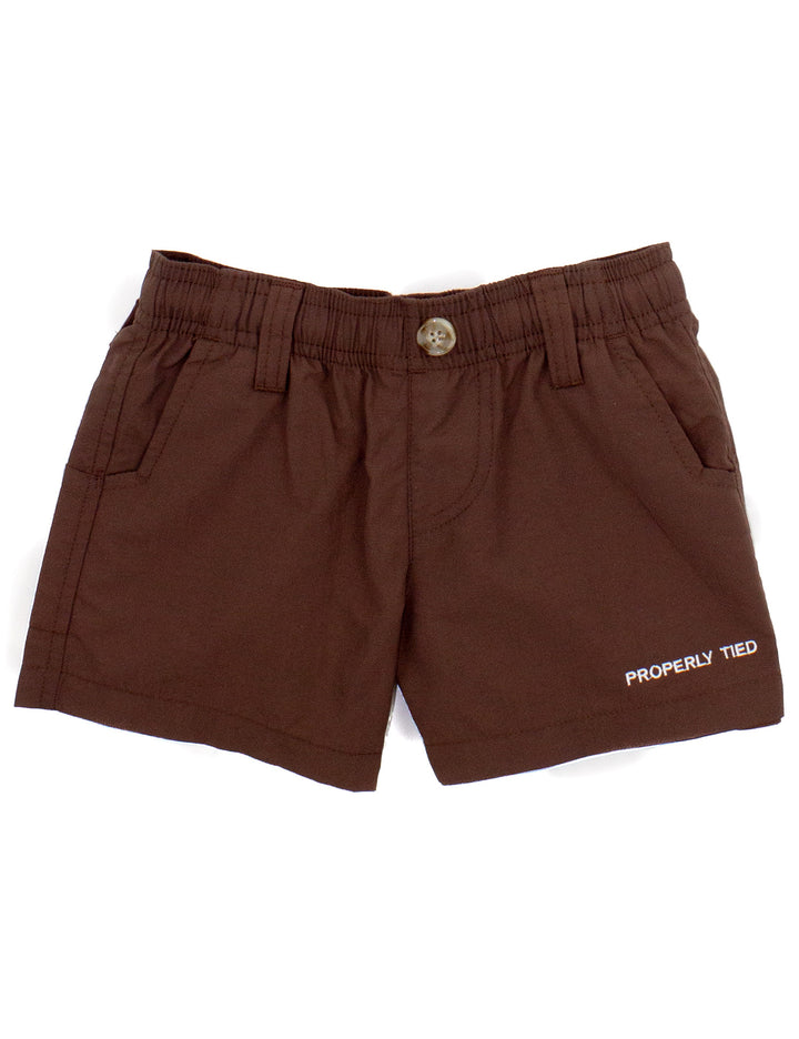 Properly Tied Boys Mallard Short--Bark