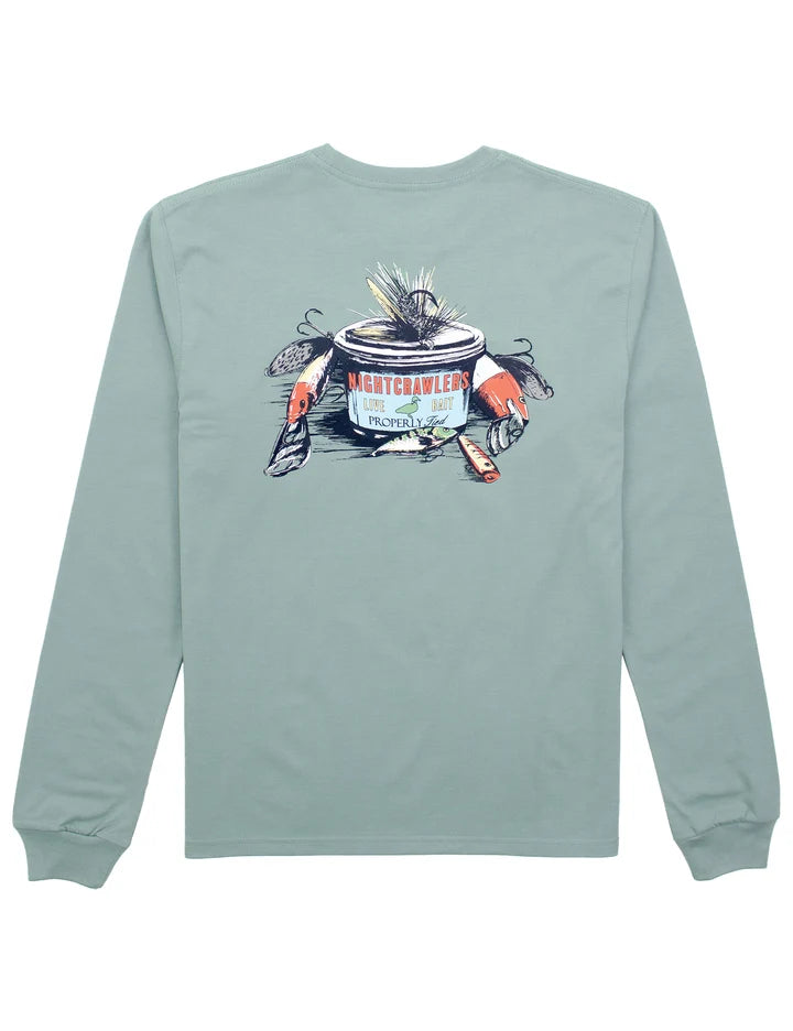 Properly Tied Boys Bait and Tackle Long Sleeve--Fog