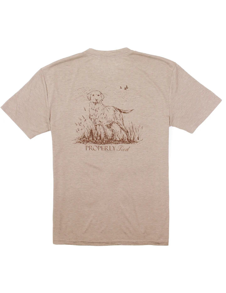 Properly Tied Boys Short Sleeve Portland Pocket Tee-Labrador Sand