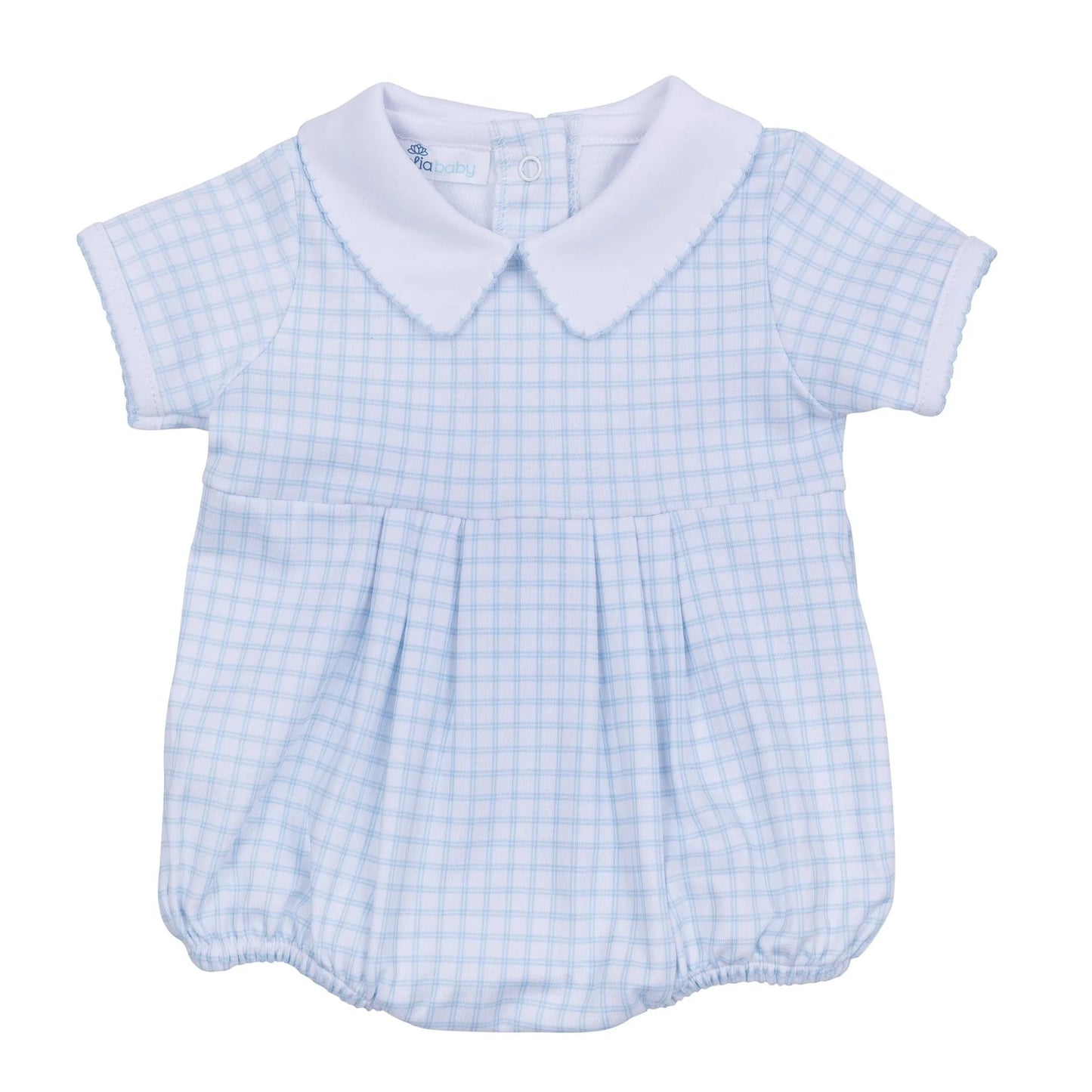 Magnolia Baby Peek-A-Boo Wishes Collared Bubble - Light Blue
