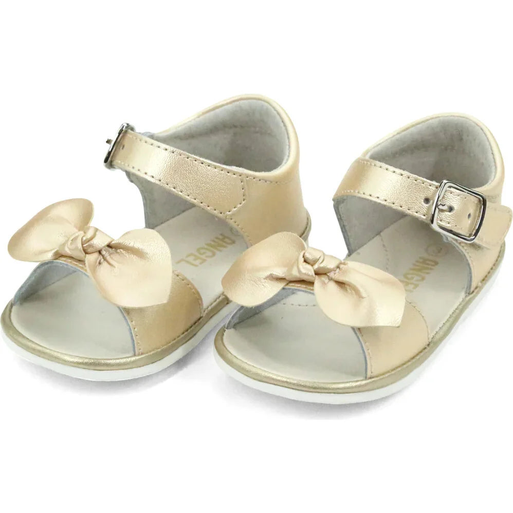 Angel Jolie--Bow Sandal--Champagne