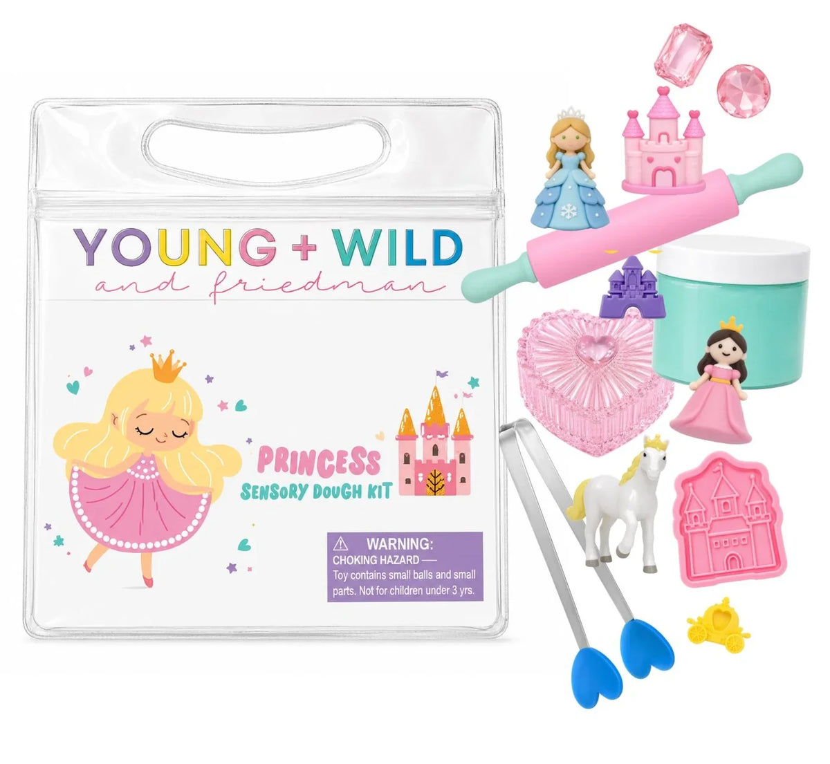 Young, Wild and Friedman Sensory Dough Bag--Princess