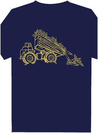 Mustard and Ketchup Kids Navy Dumptruck Crayons