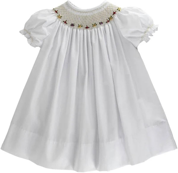 Bailey Boys White Geometric Bishop, Ecru Multi
