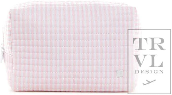 TRVL Design Quilted Everyday Bag Pimlico Stripe Pink