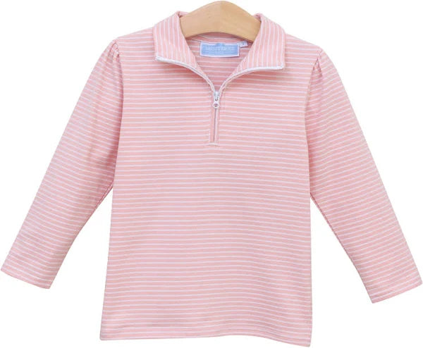 Trotter Street Tori Pullover- Pink Stripe