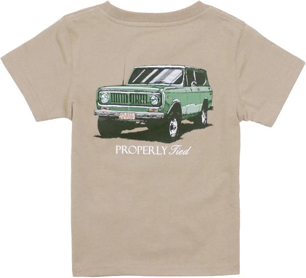 Properly Tied Boys Joyride Short Sleeved Sand T-Shirt