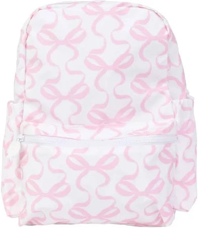 Apple of My Isla The Large Backpack/Bows on White