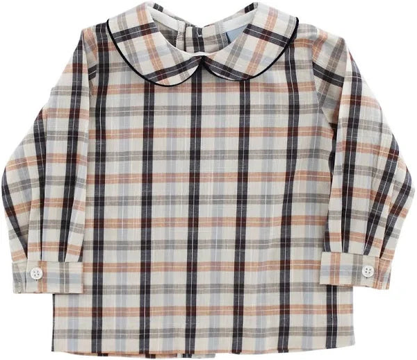 Bailey Boys Charleston Plaid, Boys Piped Shirt