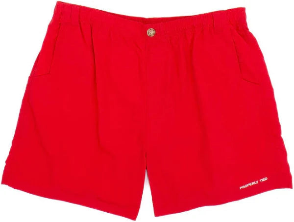Properly Tied Baby Mallard Shorts Red
