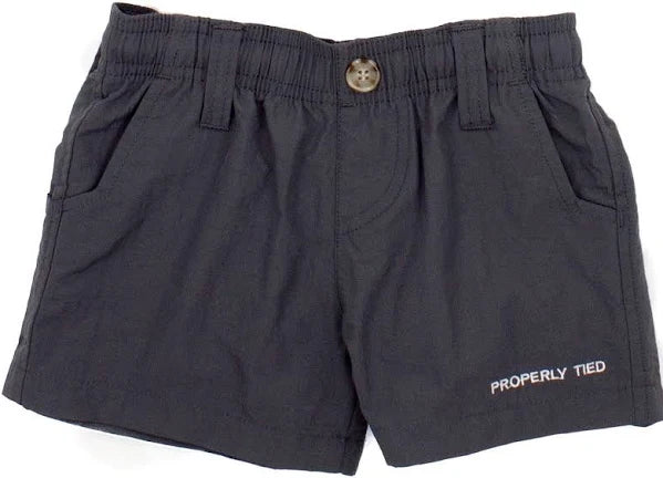Properly Tied Baby Mallard Shorts Charcoal