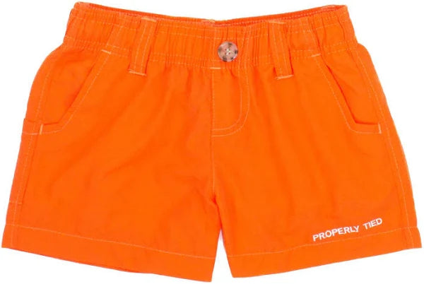 Properly Tied Baby Mallard Shorts Orange