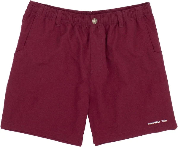 Properly Tied Baby Mallard Shorts Maroon