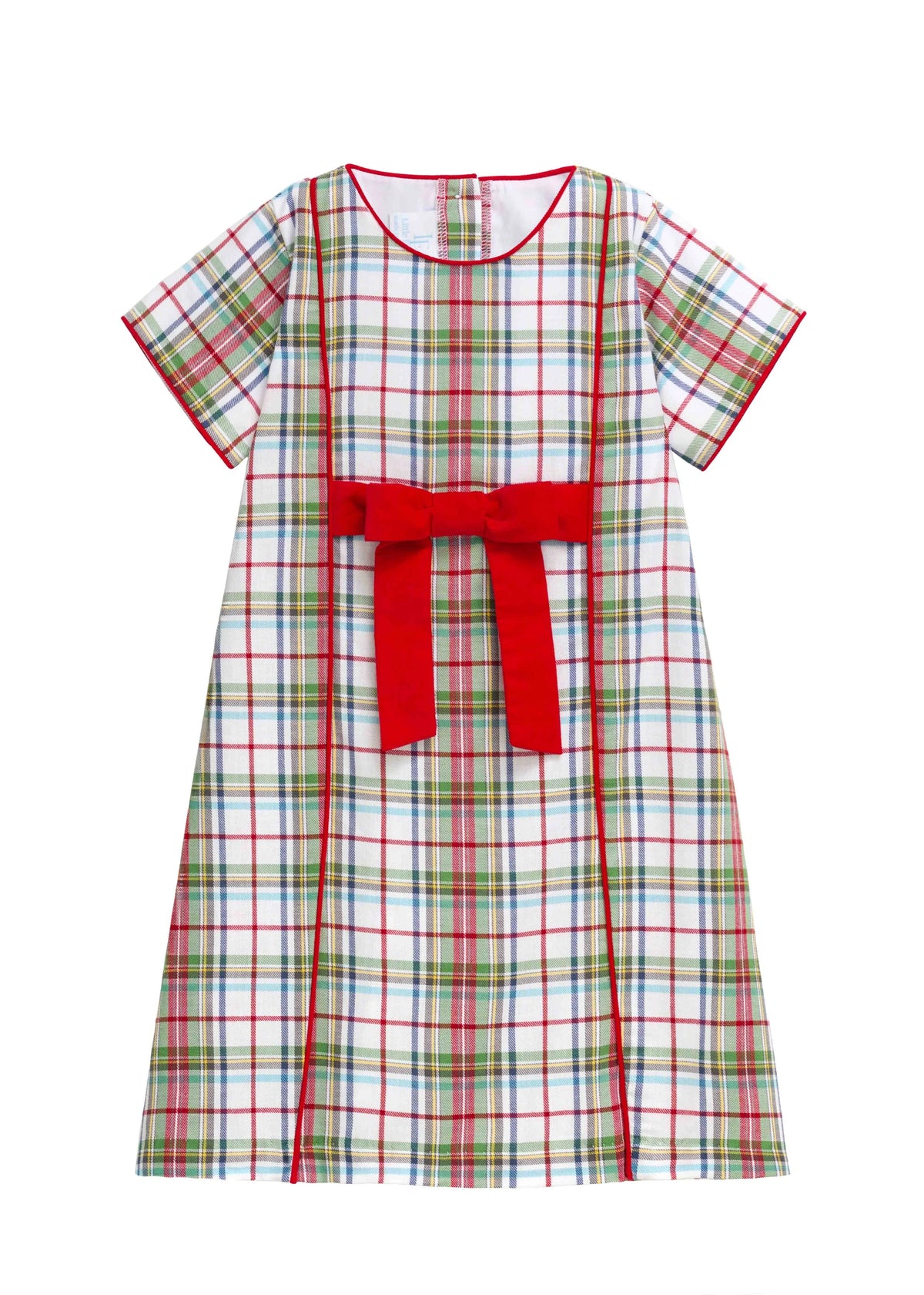 Little English Cora Dress--Douglas Plaid