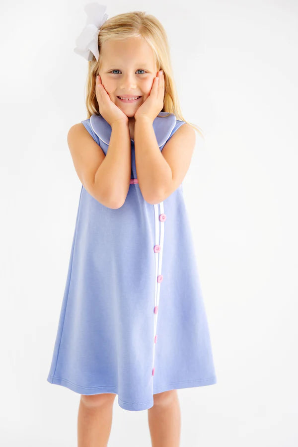 Beaufort Bonnet Luanne's Lunch Dress--Park City Periwinkle