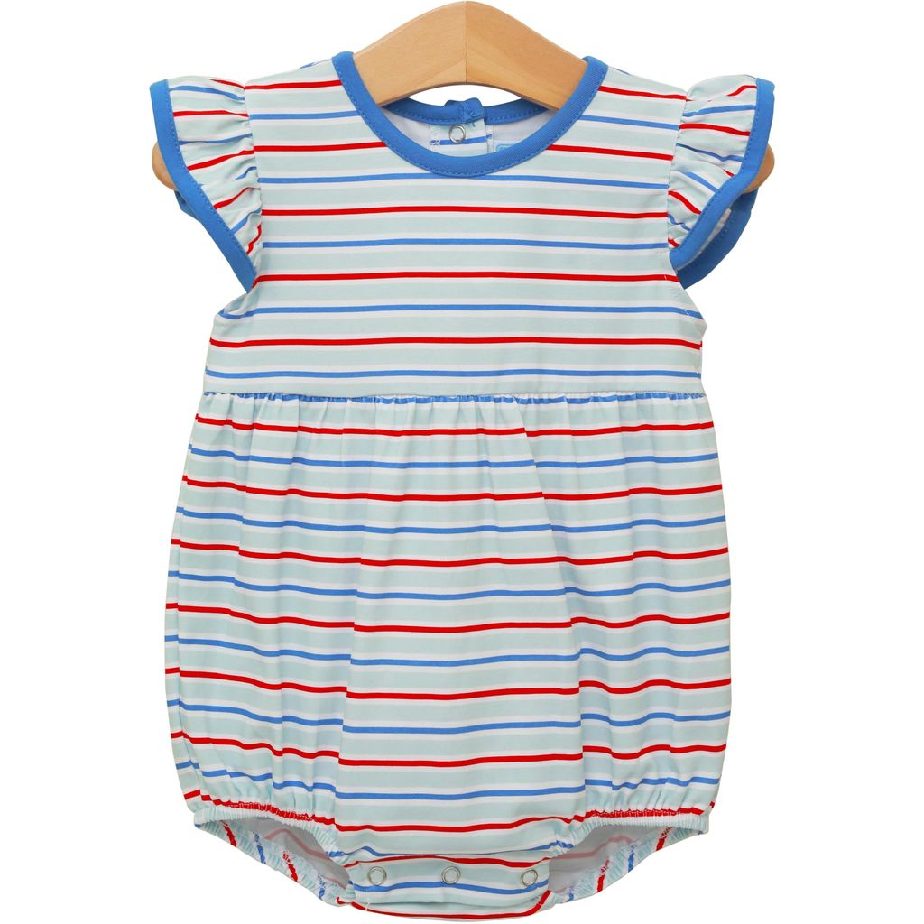 Trotter Street Lucy Bubble- Patriotic Stripe