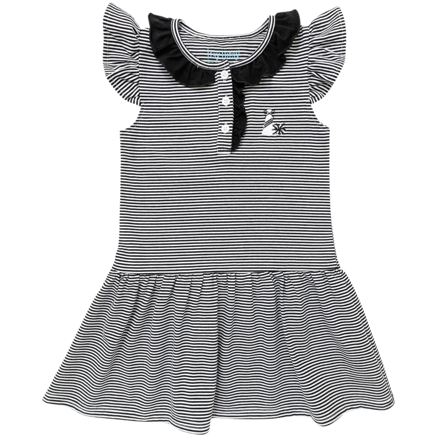 Itsy Bitsy Game Day Dress--Black
