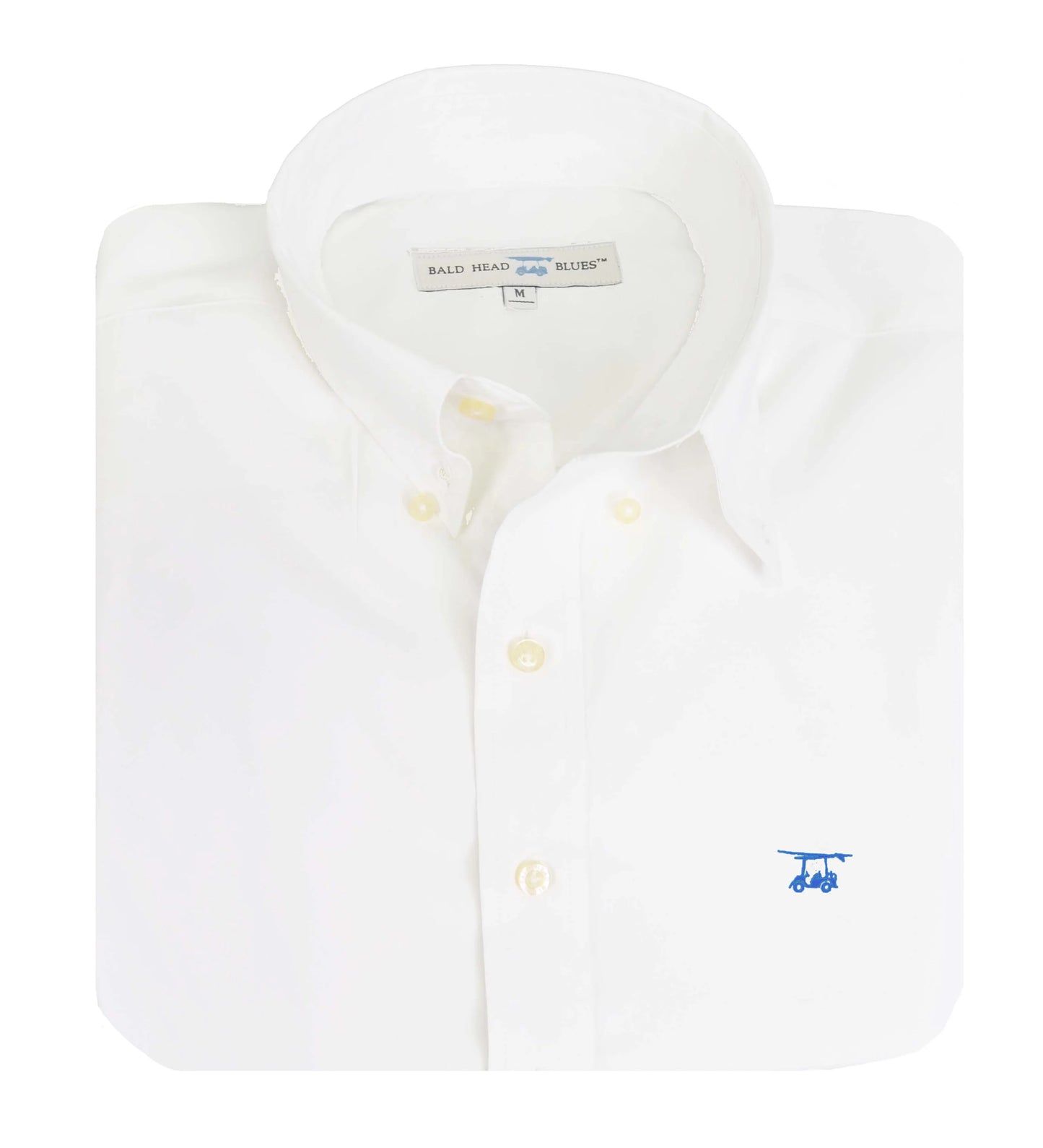 Bald Head Blues Islander Button Down- White