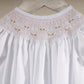 Baby Blessings White Geometric Iris Dress