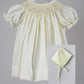Baby Blessings Light Yellow Geometric Iris Dress