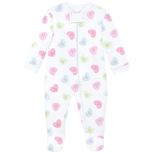 Lyda Baby Sweet Candies Zipper Footie