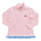 Itsy Bitsy 1/4 Zip Ruffle Pullover--Strawberries