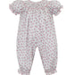 Petit Bebe Jasmine Pink English Garden Floral Long Bishop Bubble Short Sleeve