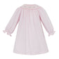 Petit Bebe Rose Pink Knit Long Sleeve Bishop Dress