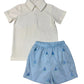 Whimsy Bay St Johns Sailboat Embroidered Sprinkle Short Set