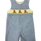 Delaney Boys Blue Check Smock Sweet Dogs Short John John