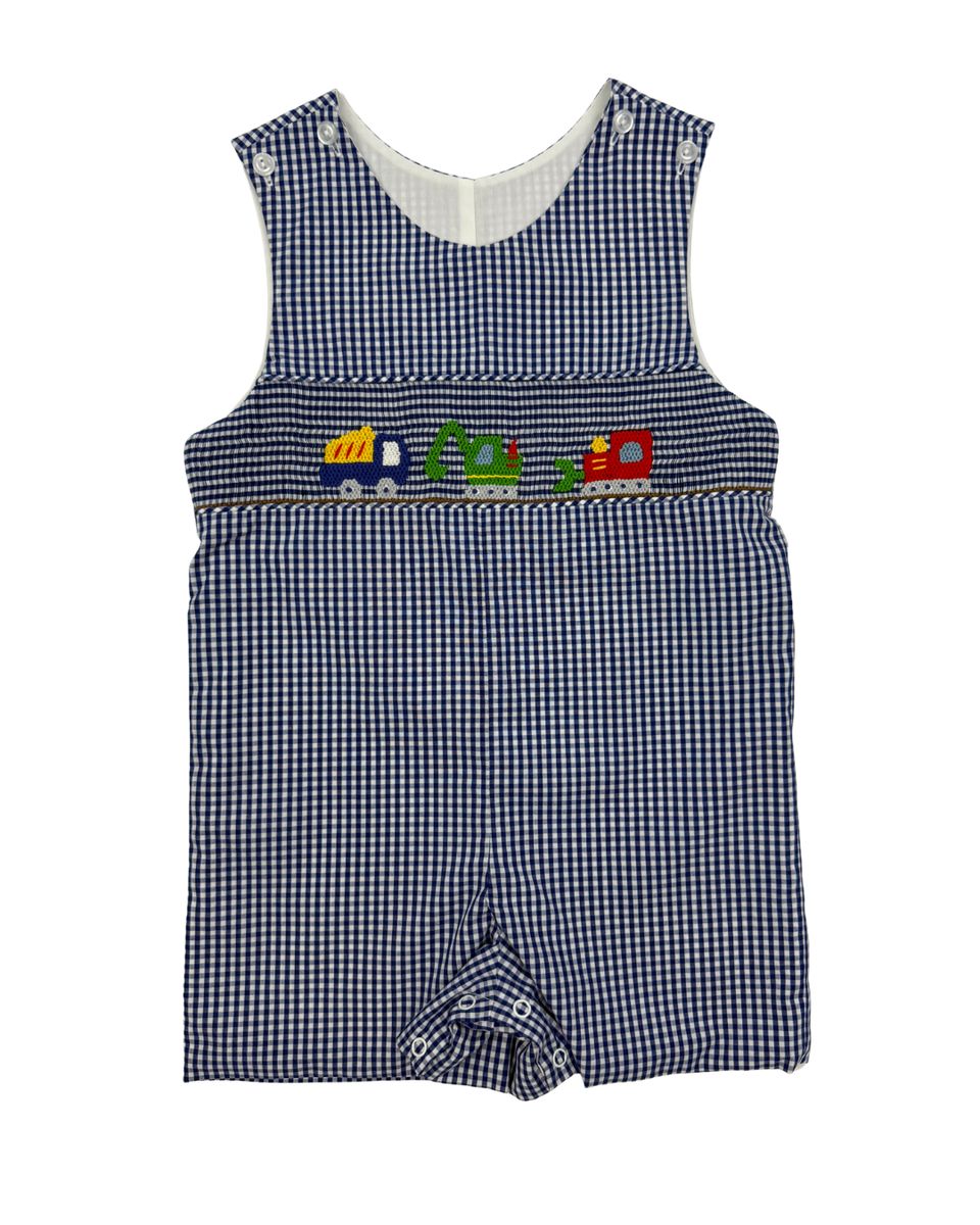 Delaney Royal Blue Applique Work Truck John John