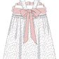 Krewe Kids Jesse Patriotic Dots Smocked Bow Dress
