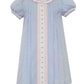 Anavini Alexandra Blue Gingham Float Dress with Insert--Easter