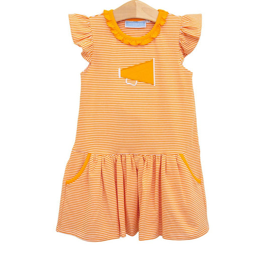 Trotter Street Megaphone Dress--Orange