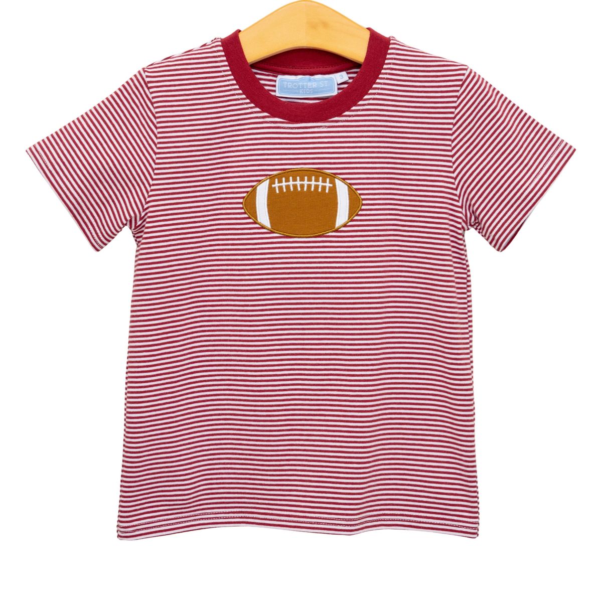 Trotter Street Football Shirt--Crimson
