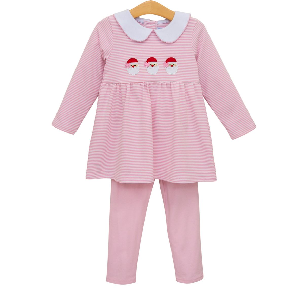 Trotter Street Santa Trio Pant Set--Pink