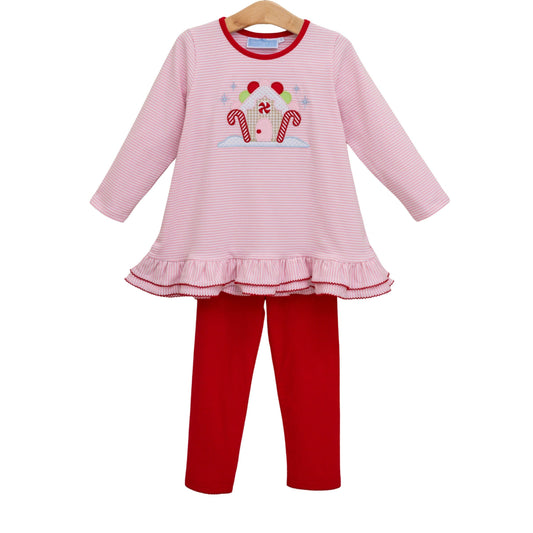 Trotter Street Gingerbread House Pant Set