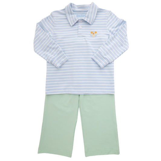 Itsy Bitsy Turkey Polo Pant Set