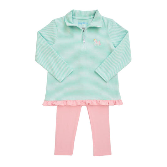 Itsy Bitsy Unicorn 1/4 Zip Pullover Set