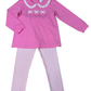 Whimsy Bay Belinda Bow Lacey Pant Set