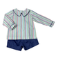 Whimsy Bay Hemingway Plaid Collared Short Set