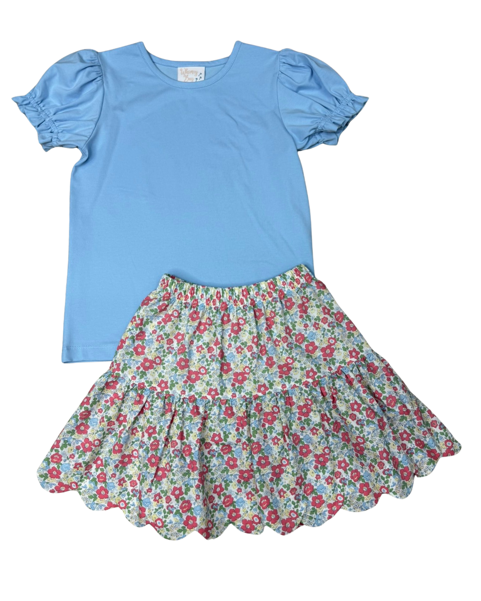 Whimsy Bay Betty's Bouquet Twirl Skirt Set